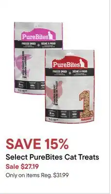 Petvalu Select PureBites Cat Treats offer