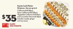 Longo's Kazoku Sushi Platter 53 pieces • Serves up to 6 offer