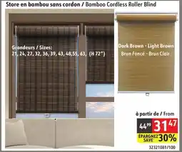Sushi Shop Bamboo Cordless Roller Blind offer