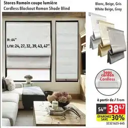 Sushi Shop Cordless Blackout Roman Shade Blind offer