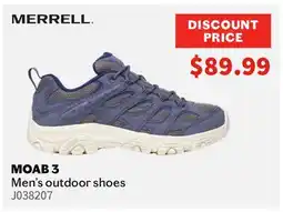 Sports Experts MERRELL MOAB 3 Men's outdoor shoes offer