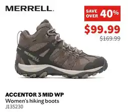 Sports Experts MERRELL ACCENTOR 3 MID WP offer