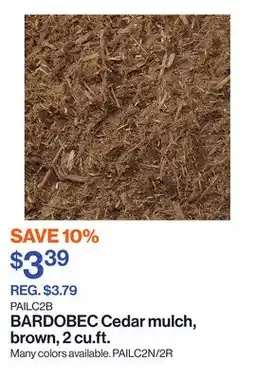 Patrick Morin Cedar mulch, brown, 2 cu.ft offer