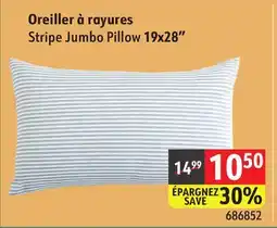 Sushi Shop Stripe Jumbo Pillow 19x28 offer