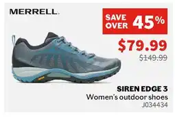 Sports Experts MERRELL SIREN EDGE 3 offer