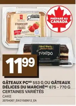 L'Intermarché GÂTEAUX, 553 G OU GÂTEAUX, 675 - 770 G | CAKE offer