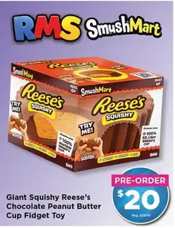 Showcase Giant Squishy Reese's Chocolate Peanut Butter Cup Fidget Toy offer