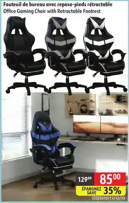 Sushi Shop Office Gaming Chair with Retractable Footrest offer