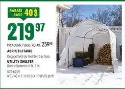 BMR ABRI UTILITAIRE offer