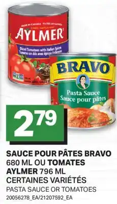 L'Intermarché SAUCE POUR PÂTES, 680 ML OU TOMATES, 796 ML | PASTA SAUCE OR TOMATOES offer
