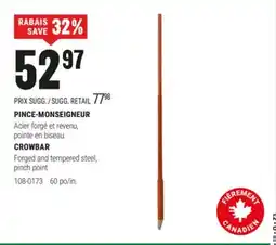 BMR PINCE-MONSEIGNEUR offer