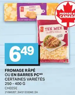 L'Intermarché FROMAGE RÂPÉ OU EN BARRES | CHEESE offer