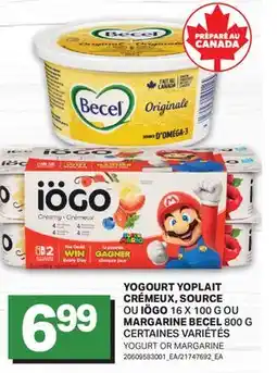 L'Intermarché YOGURT CRÉMEUX, SOURCE, 16 X 100 G OU MARGARINE, 800 G | YOGURT OR MARGARINE offer