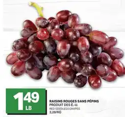 L'Intermarché RAISINS ROUGES SANS PÉPINS | RED SEEDLESS GRAPES offer