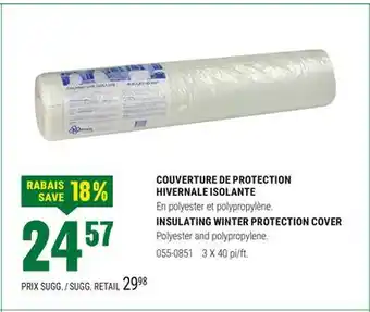 BMR COUVERTURE DE PROTECTION HIVERNALE ISOLANTE offer