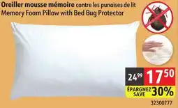 Sushi Shop Memory Foam Pillow with Bed Bug Protector offer
