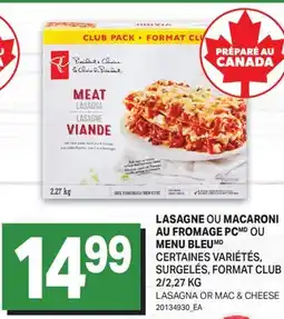 L'Intermarché LASAGNE OU MACARONI AU FROMAGE OU MENU BLEU | LASAGNA OR MAC & CHEESE, 2/2 offer