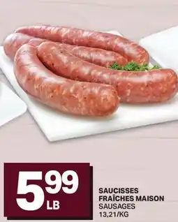 L'Intermarché SAUCISSES FRAÎCHES MAISON | SAUSAGES offer