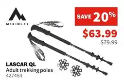 Sports Experts MCKINLEY LASCAR QL Adult trekking poles offer