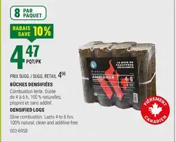 BMR BÛCHES DENSIFIÉES offer