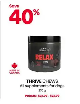 Mondou THRIVE CHEWS All supplements for dogs offer