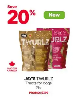 Mondou JAY'S TWURLZ Treats for dogs offer