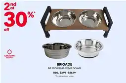 Mondou BRIGADE All stainless steel bowls offer