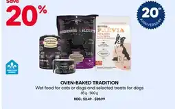 Mondou OVEN-BAKED TRADITION Wet food for cats or dogs and selected treats for dogs offer