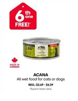 Mondou ACANA All wet food for cats or dogs offer