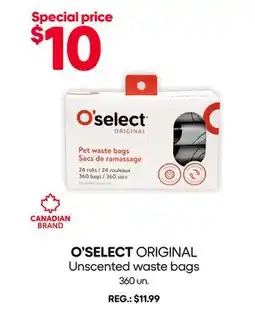 Mondou O'SELECT ORIGINAL Unscented waste bags offer