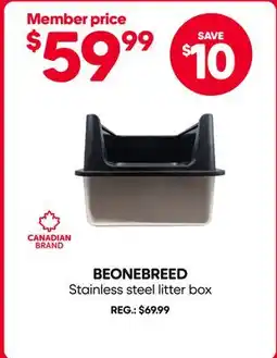 Mondou BEONEBREED Stainless steel litter box offer