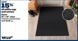 RONA All VALU+ utility rugs and runners offer