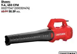 RONA All CRAFTSMAN leaf blowers offer