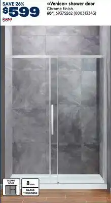 RONA Venice shower door offer