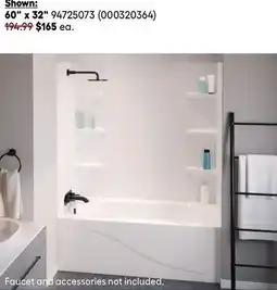RONA Technoform All bath and shower walls offer