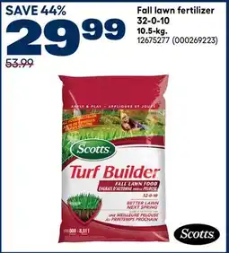 RONA Scotts Fall lawn fertilizer offer