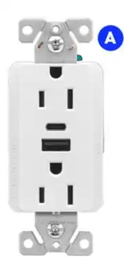 RONA EATON receptacles with USB Type-A/C ports offer