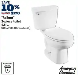 RONA Reliant 2-piece toilet offer