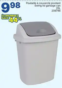 Rossy Swing lid garbage can offer