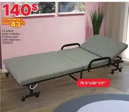 Rossy Folding bed with mattress offer