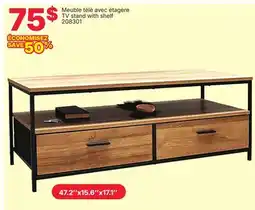 Rossy TV stand with shelf offer