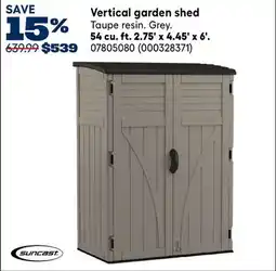 RONA Suncast Vertical garden shed offer