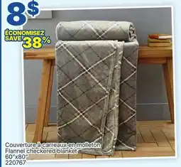 Rossy Flannel checkered blanket offer