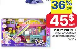 Rossy POLLY POCKET Sweet adventures rainbow mall playset offer