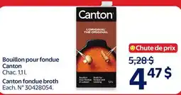Walmart Canton fondue broth offer