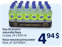 Walmart Naya natural spring water offer