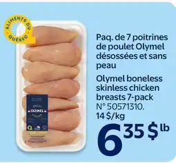 Walmart Olymel boneless skinless chicken breasts 7-pack offer
