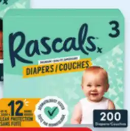 Walmart Rascals premium value pack diapers offer