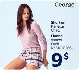 Walmart Flannel shorts offer