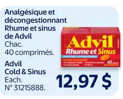 Walmart Advil Cold & Sinus offer